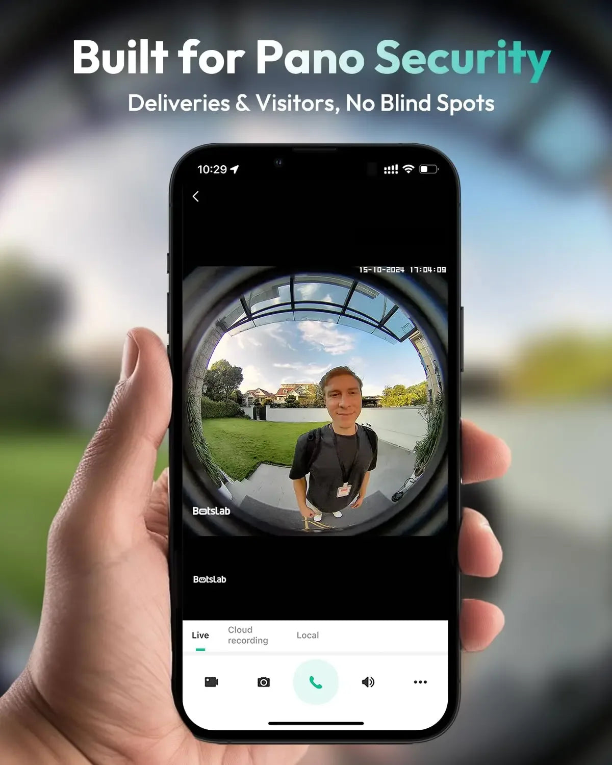 Sonnette Vidéo Panoramique 180° AI